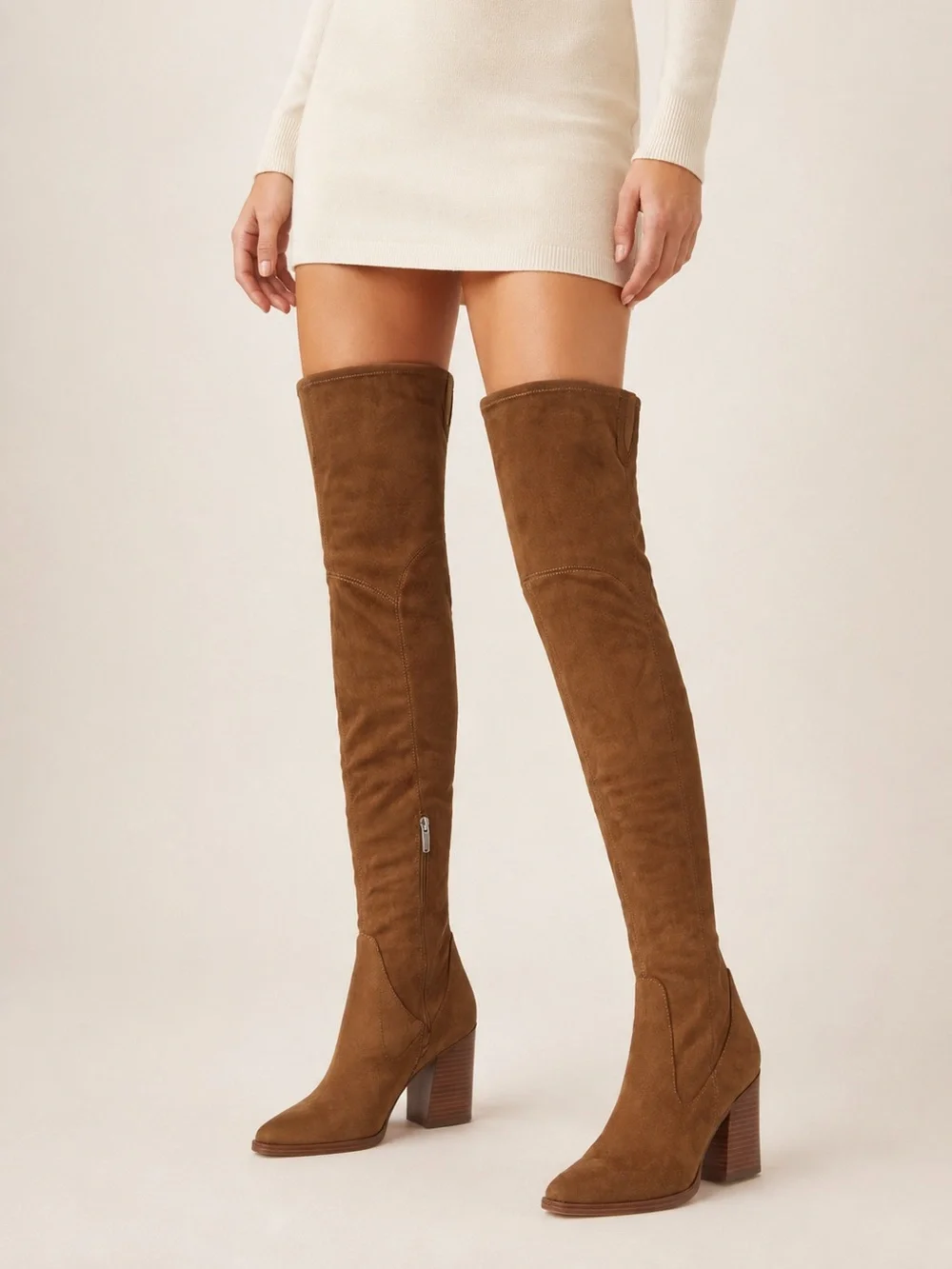Marc Fisher Meyana Tan Over-the-Knee Boots 9.5M Retail $189